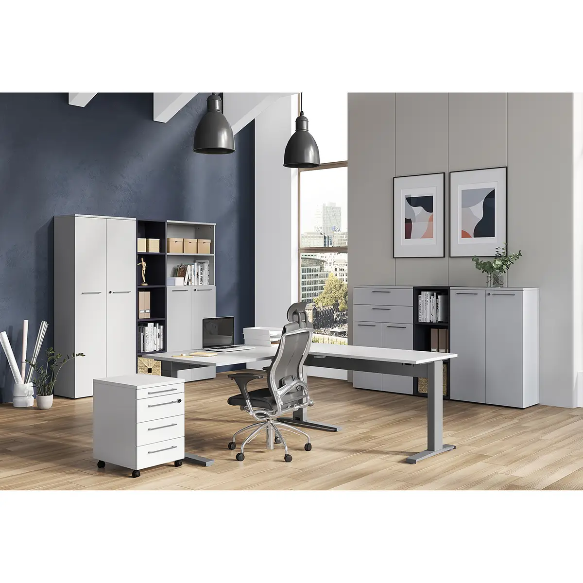 Aktenschrank GW-Agenda IV | Grau