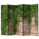 Paravent Ivy wall Fleece Grün | Grün