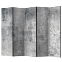 Paravent Fresh Concrete Fleece Grau | Grau