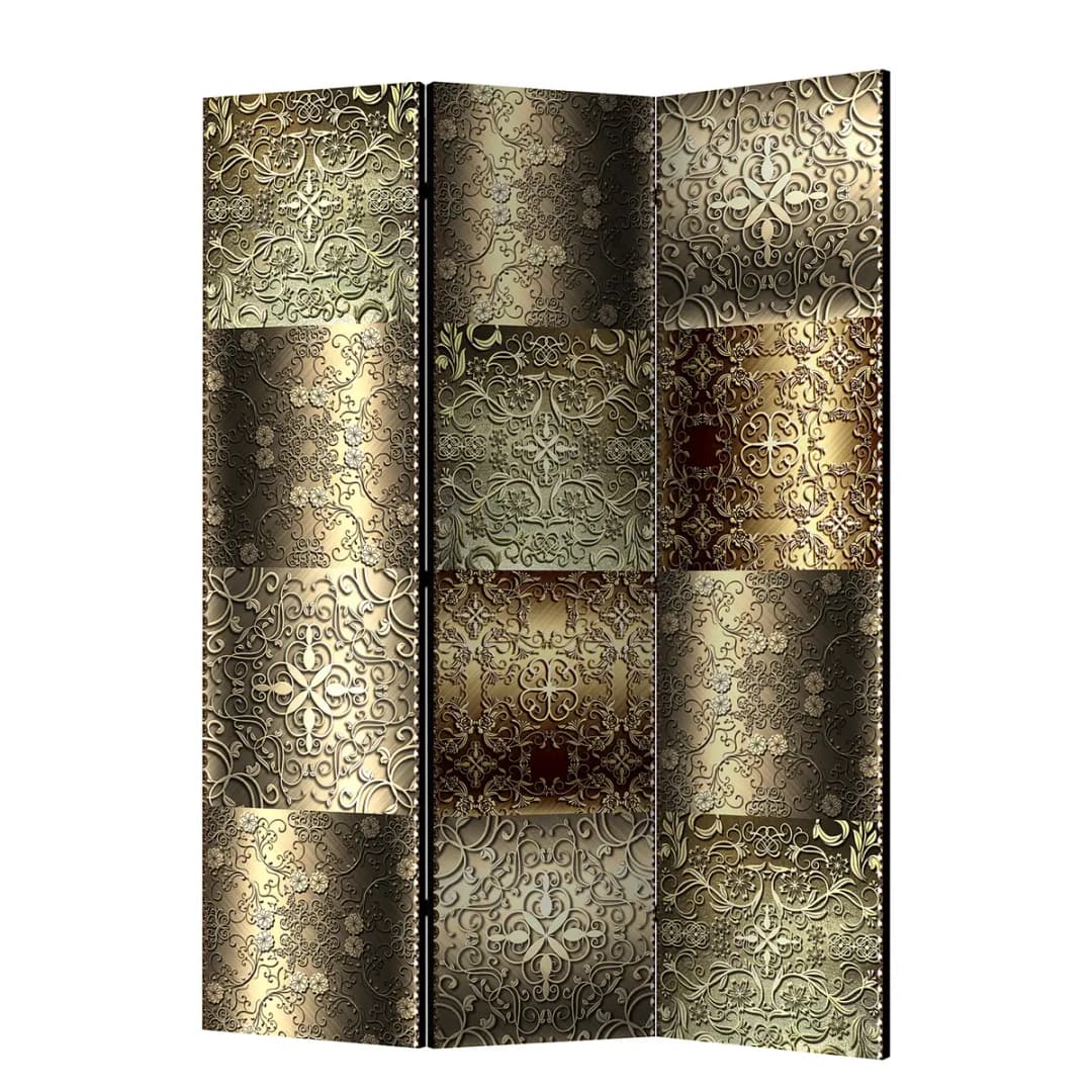 Paravent Metal Plates Fleece Gold | Gold