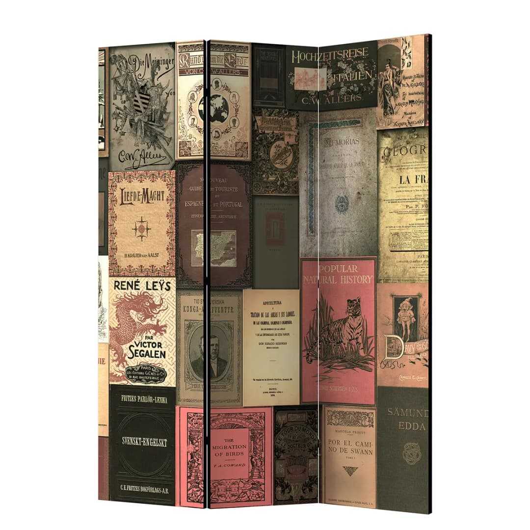 Paravent Books of Paradise | Mehrfarbig