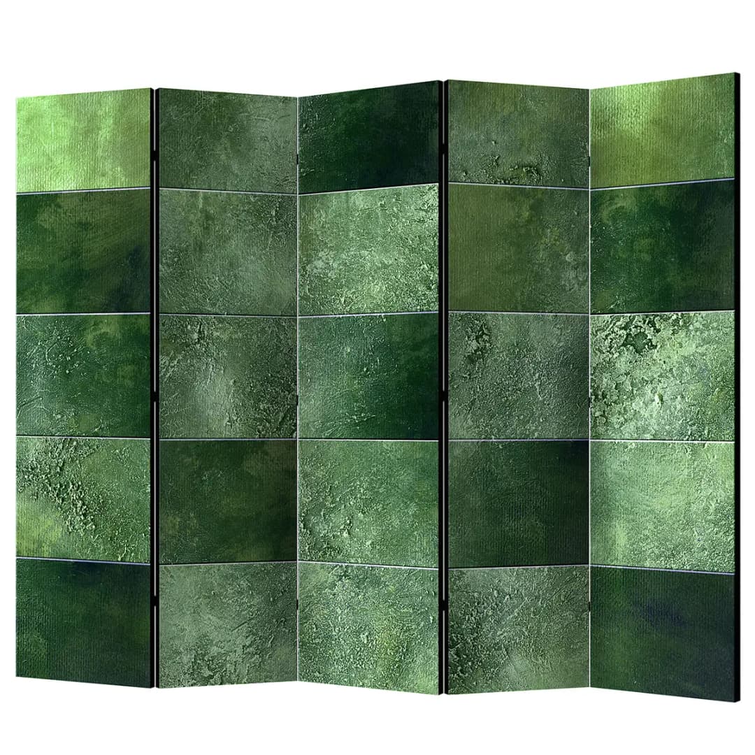 Paravent Green Puzzle Fleece Grün | Grün