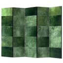 Paravent Green Puzzle Fleece Grün | Grün