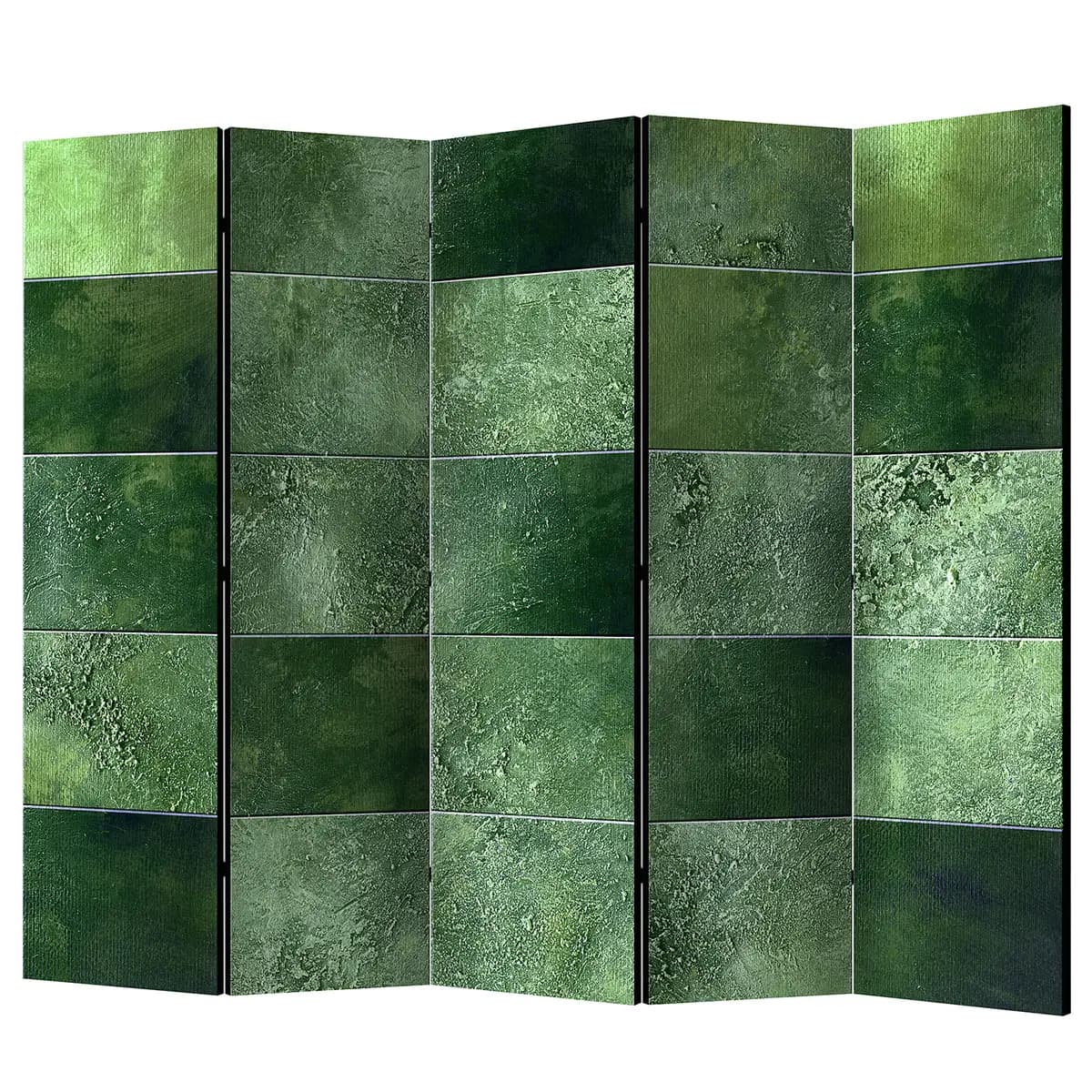 Paravent Green Puzzle Fleece Grün | Grün