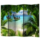 Paravent Tropical Paradise | Mehrfarbig