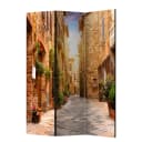 Paravent Colourful Street in Tuscany | Mehrfarbig