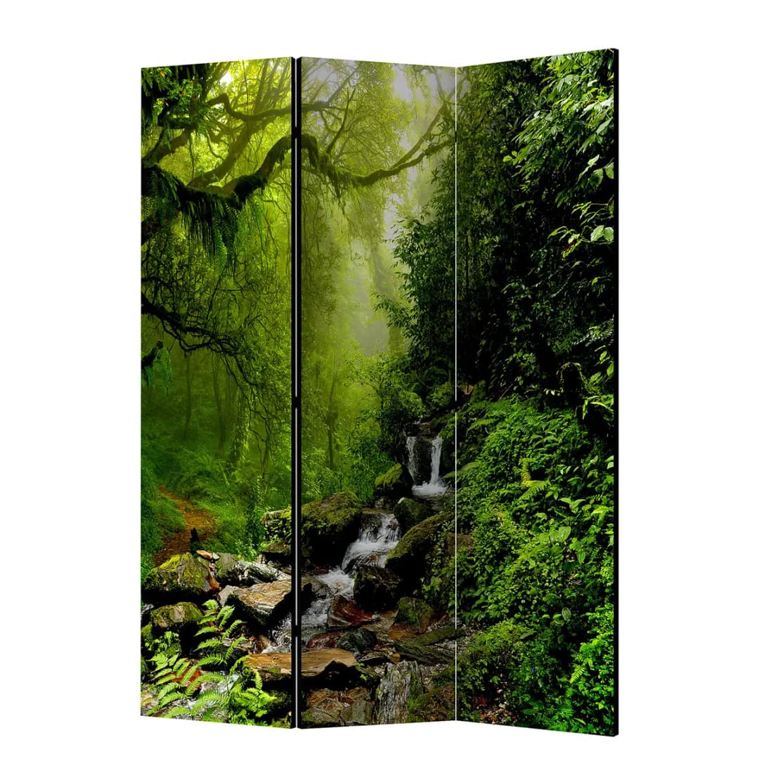 Paravent The Fairytale Forest Fleece Grün | Grün