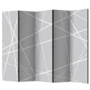 Paravent Modern Cobweb Grau | Grau