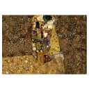 Fototapete Klimt Inspiration Golden Kiss | Braun
