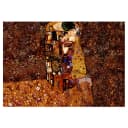 Vlies Fototapete Klimt Image of Love | Braun