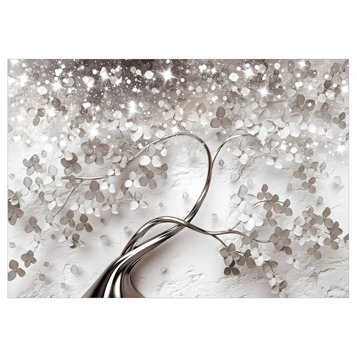Vlies Fototapete Star Tree | Beige