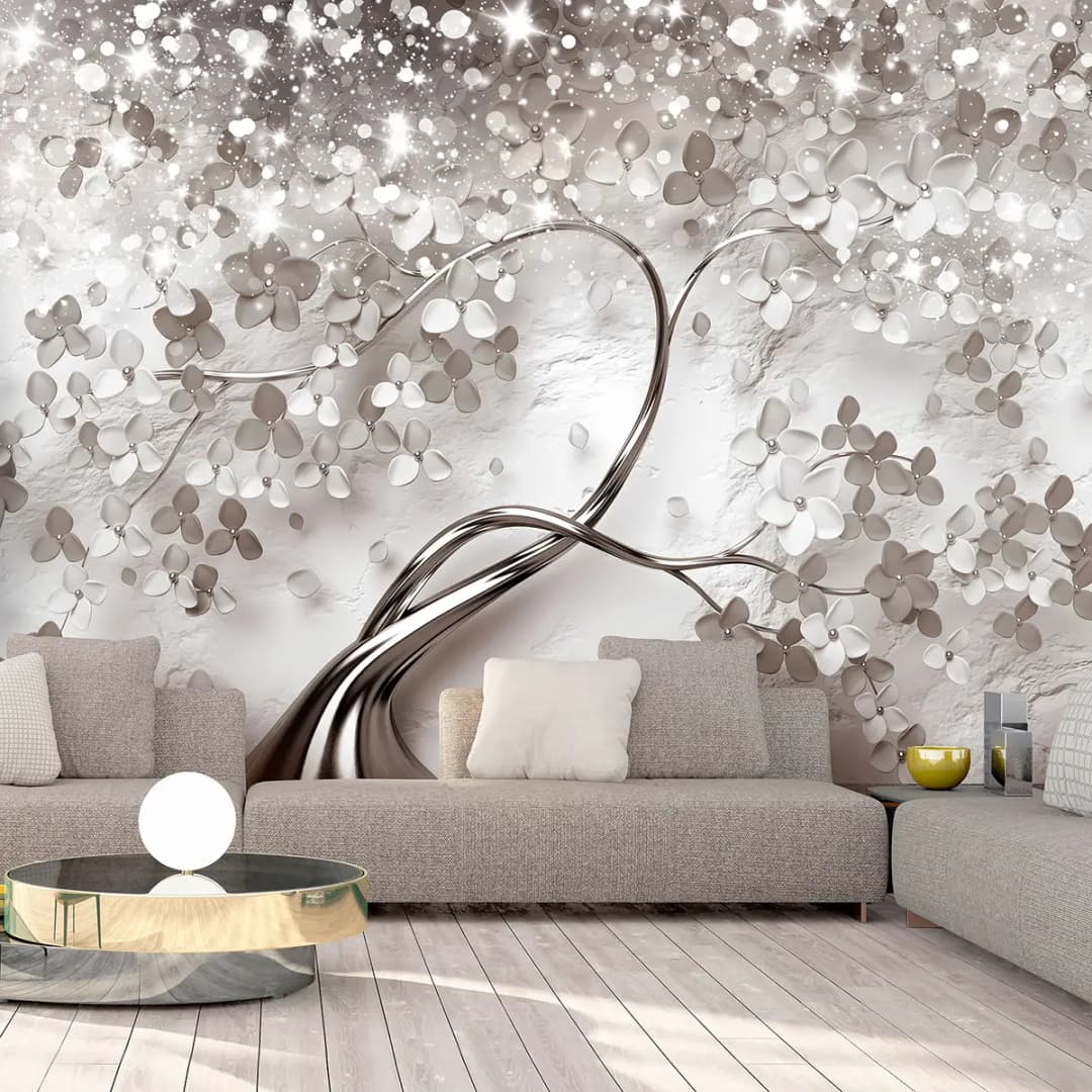 Vlies Fototapete Star Tree | Beige