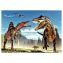 Vlies Fototapete Fighting Dinosaurs | Mehrfarbig