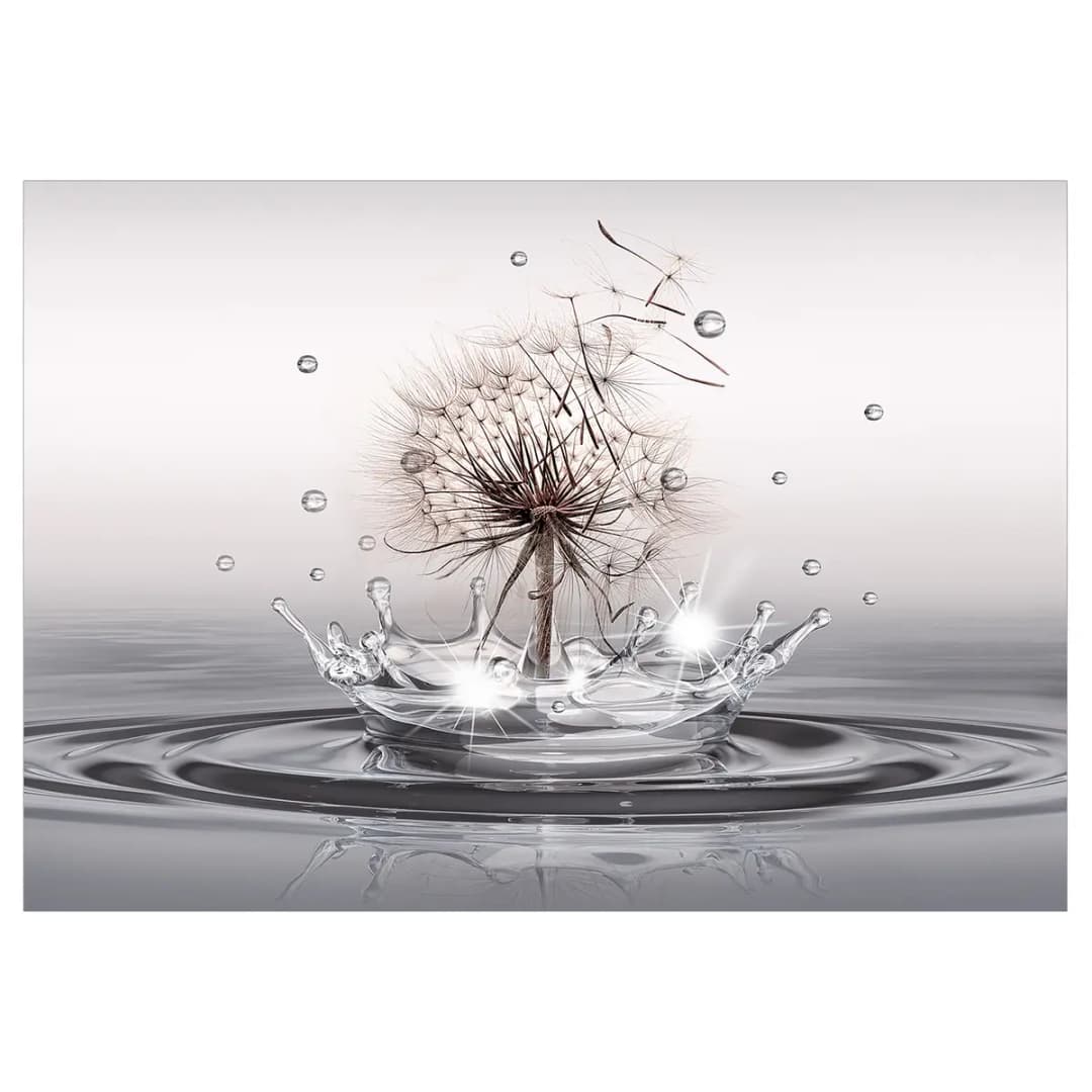 Vlies Fototapete Wind Drops | Grau