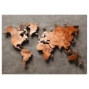 Vlies Fototapete Copper Map | Grau