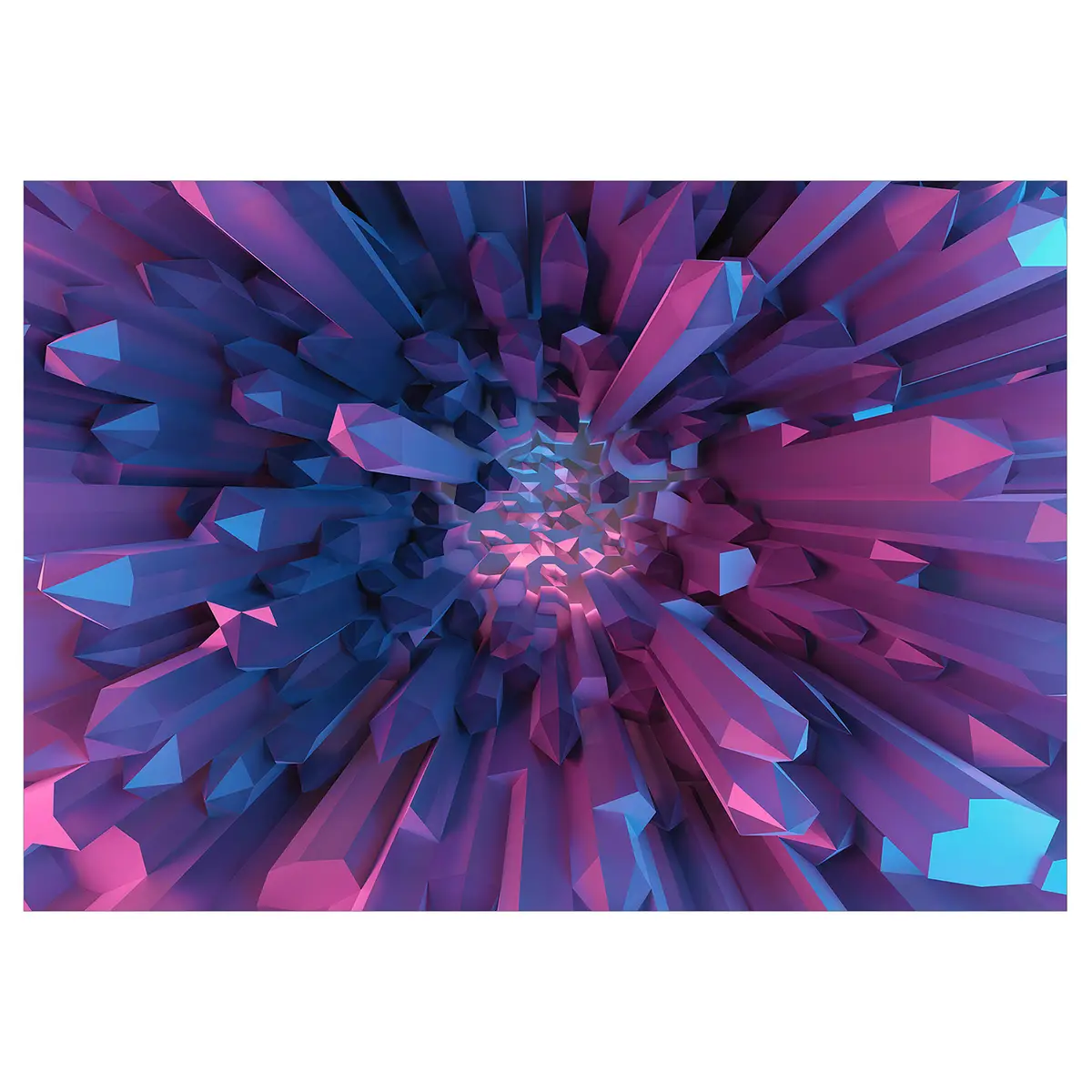 Vlies Fototapete Heart of Crystal | Lila