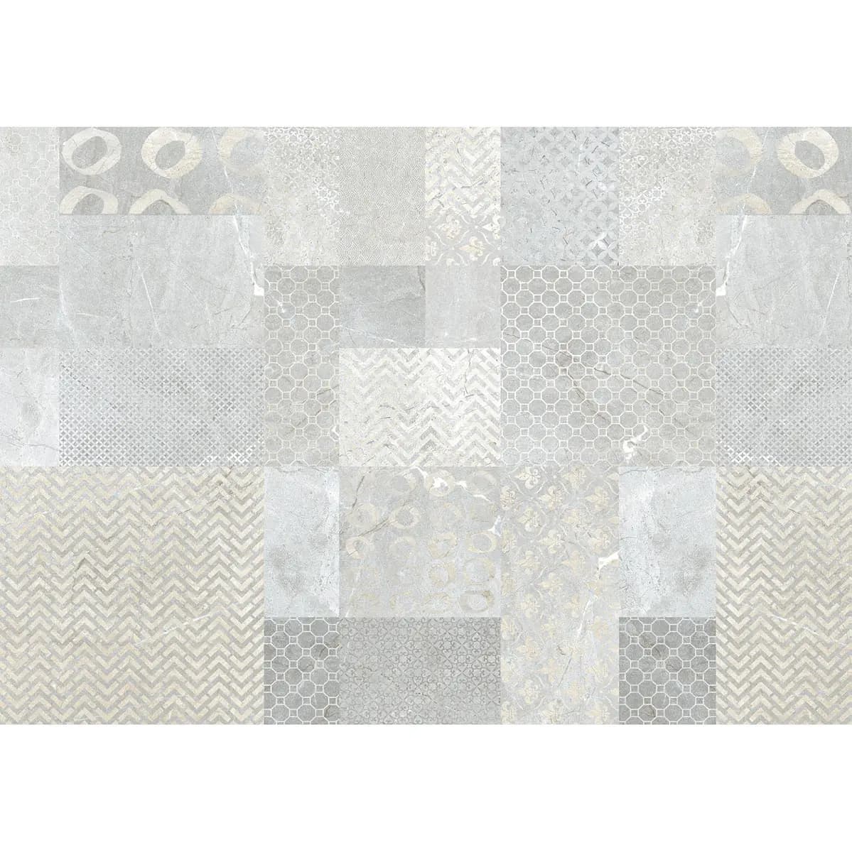 Vlies Fototapete Tiles | Grau