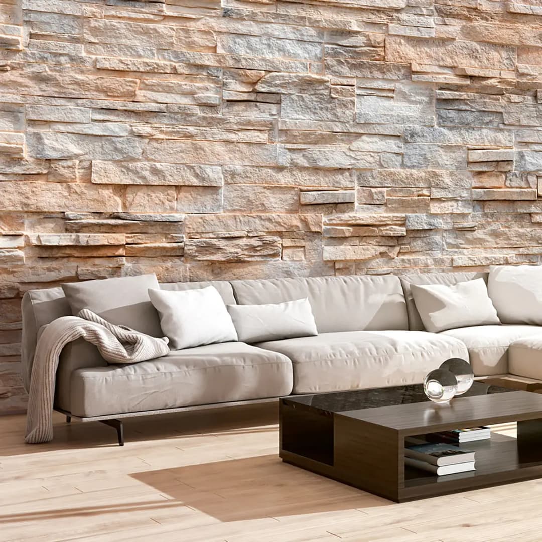 Vlies Fototapete Stone Virtuosity | Beige