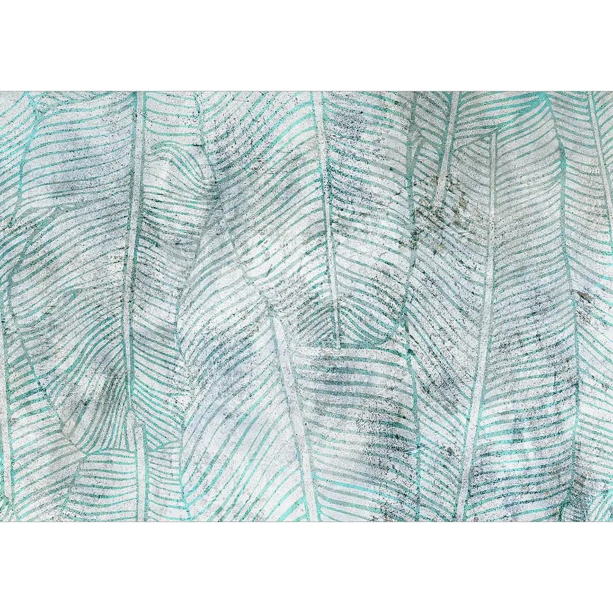 Vlies Fototapete Banana Openwork | Blau