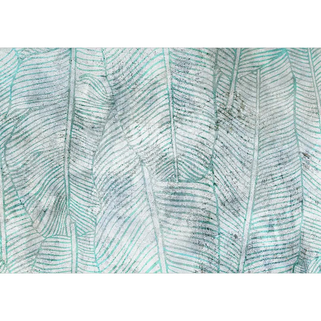 Vlies Fototapete Banana Openwork | Blau