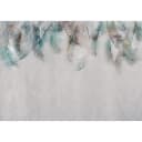Vlies Fototapete Colourful Feathers | Grau