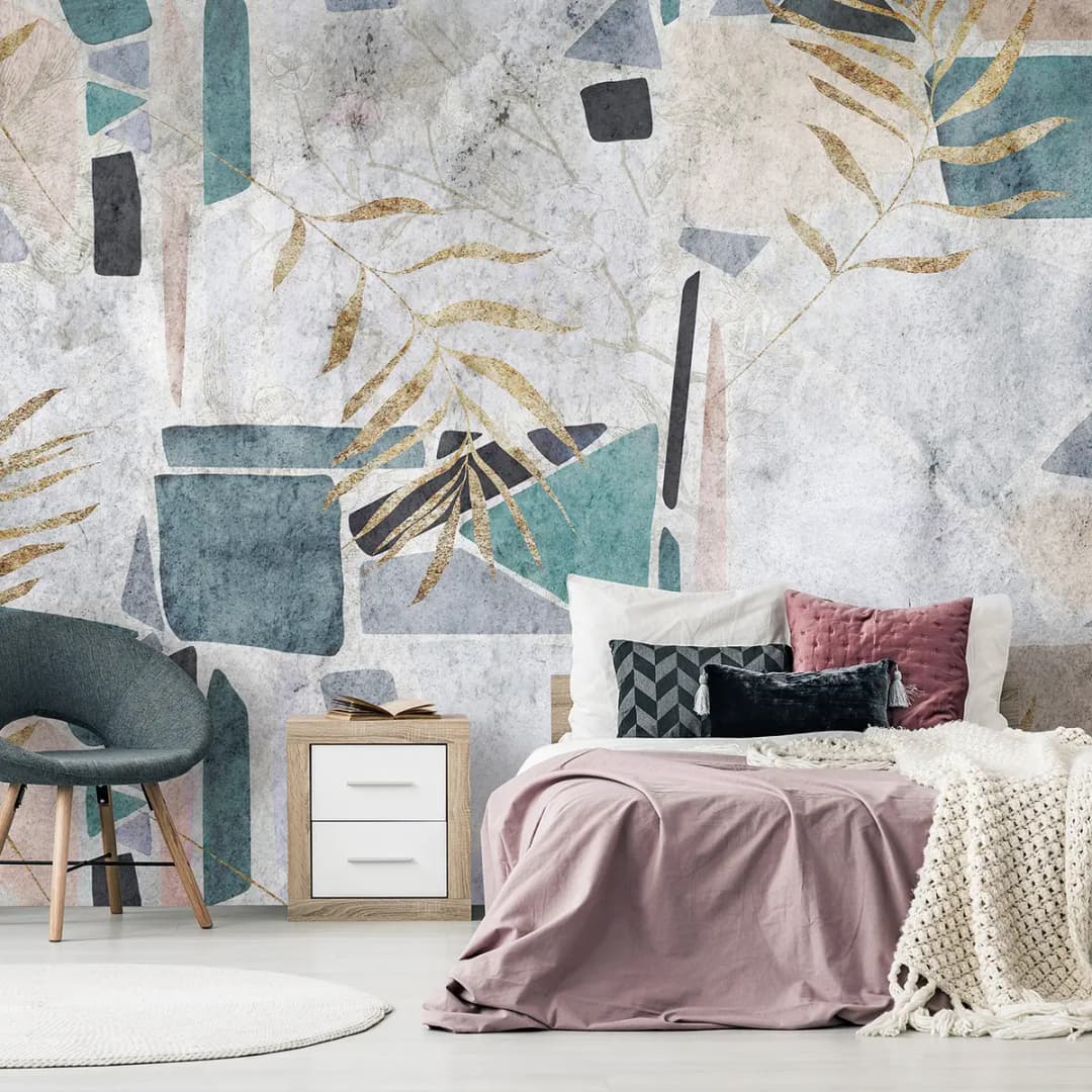Vlies Fototapete Southern Mosaic | Grau
