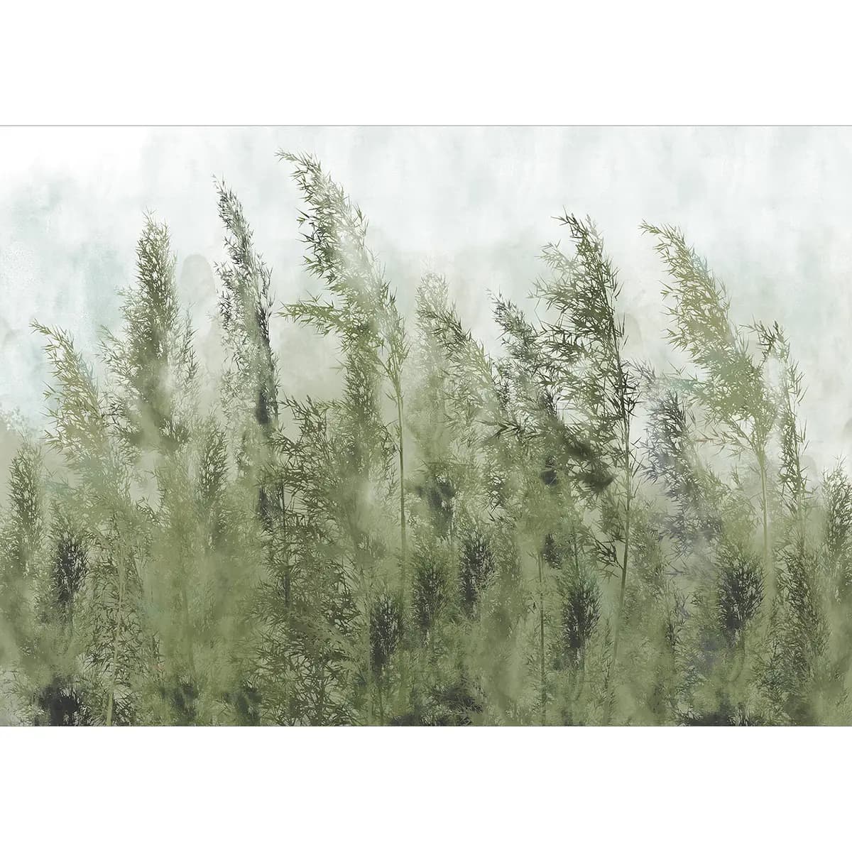 Vlies Fototapete Tall Grasses | Grün