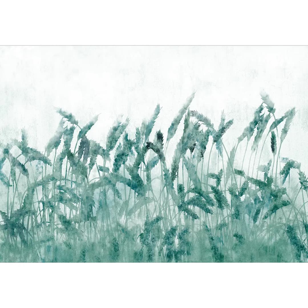 Vlies Fototapete Blue Ears of Wheat | Blau