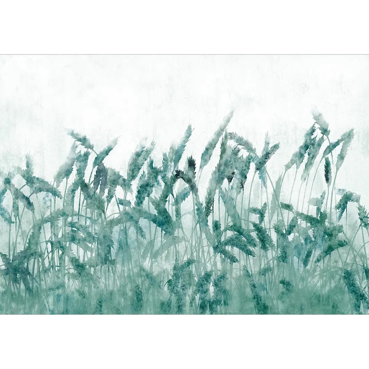 Vlies Fototapete Blue Ears of Wheat | Blau