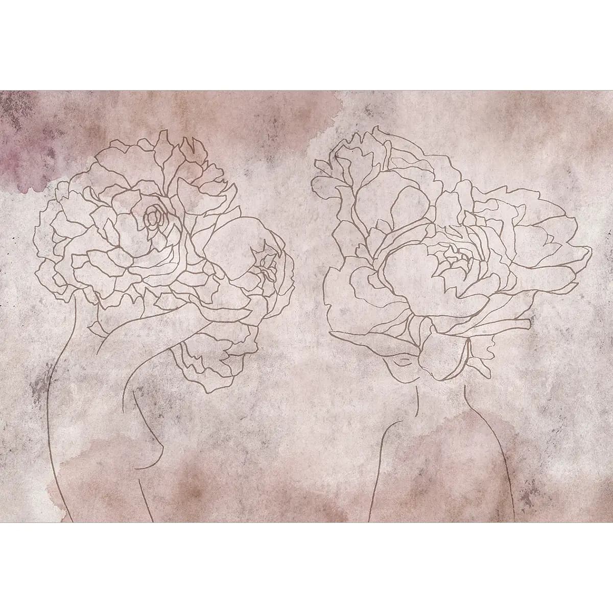 Vlies Fototapete Flowery Wardrobe | Pink