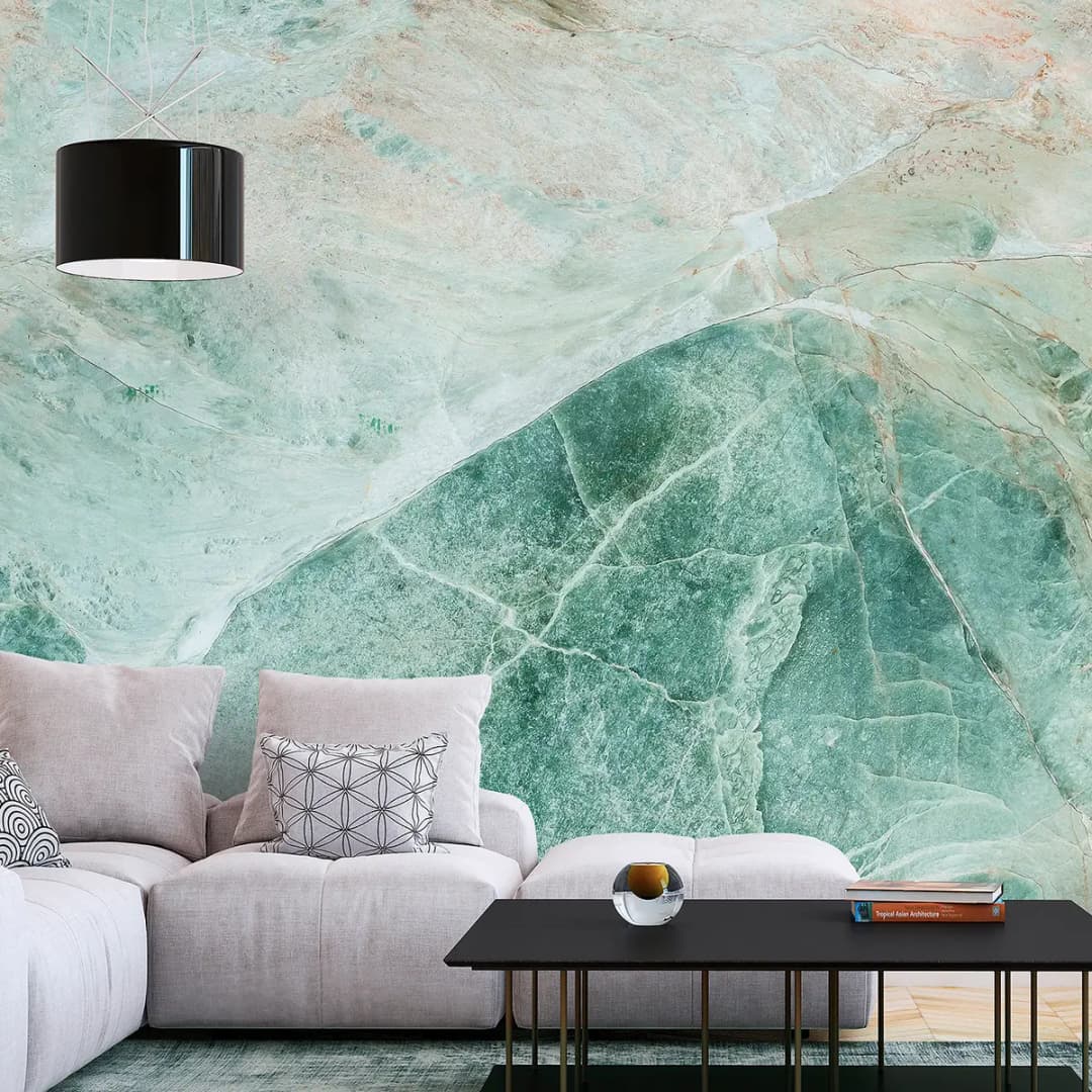 Vlies Fototapete Turquoise Marble | Türkis