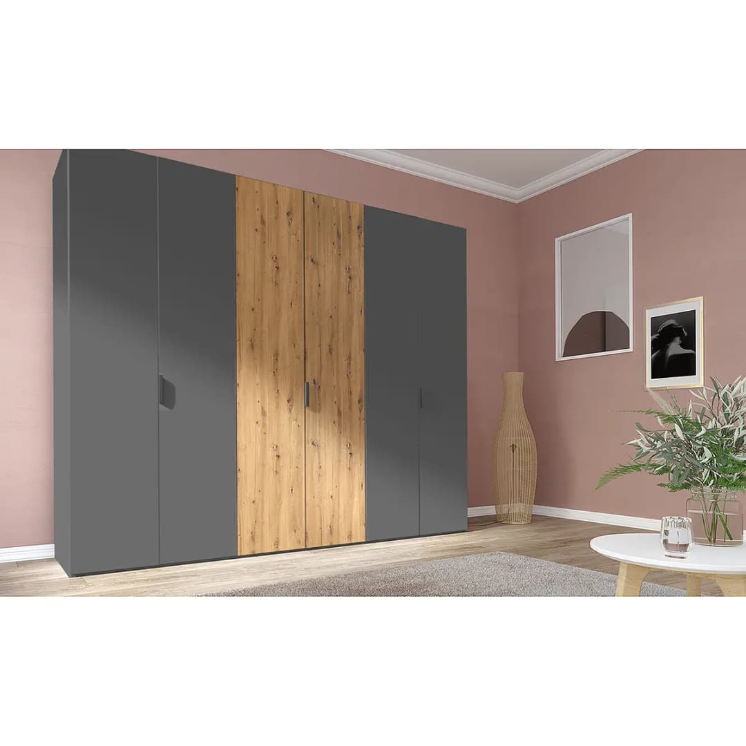 Drehtürenschrank pure artisan | Grau