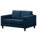 2-Sitzer Sofa Blau Samt Vaia | Blau