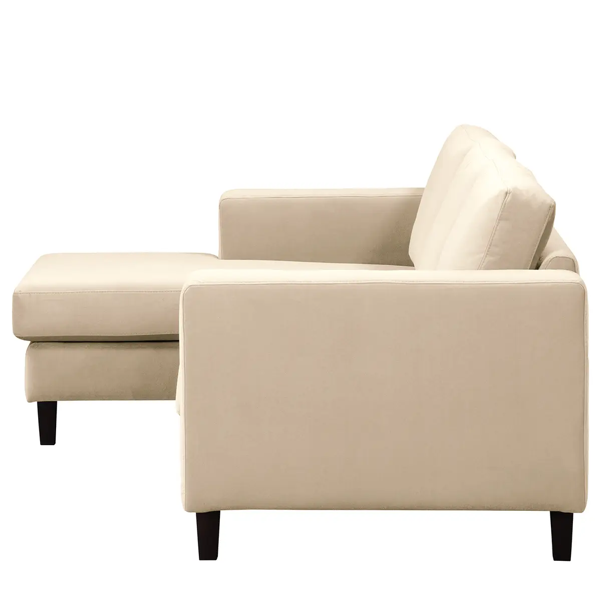 Ecksofa 2-Sitzer mit Longchair Vaia | Beige