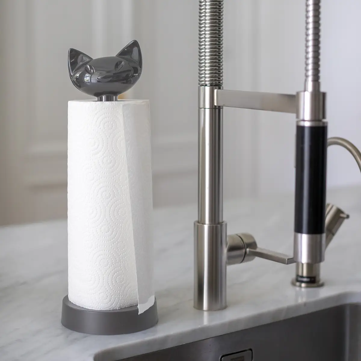 Küchenrollenhalter Miaou Recycle | Grau