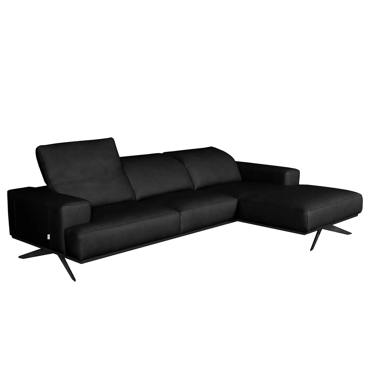 Ecksofa Nadra | Schwarz