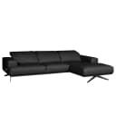 Ecksofa Nadra | Schwarz