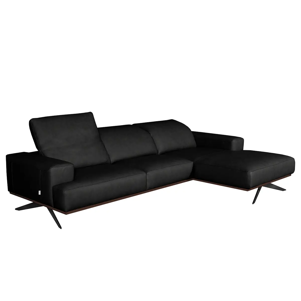 Ecksofa Nadra | Schwarz