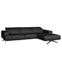 Ecksofa Nadra | Schwarz
