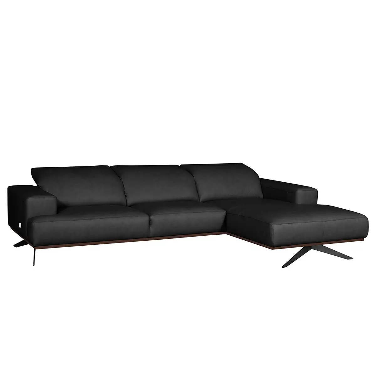 Ecksofa Nadra | Schwarz