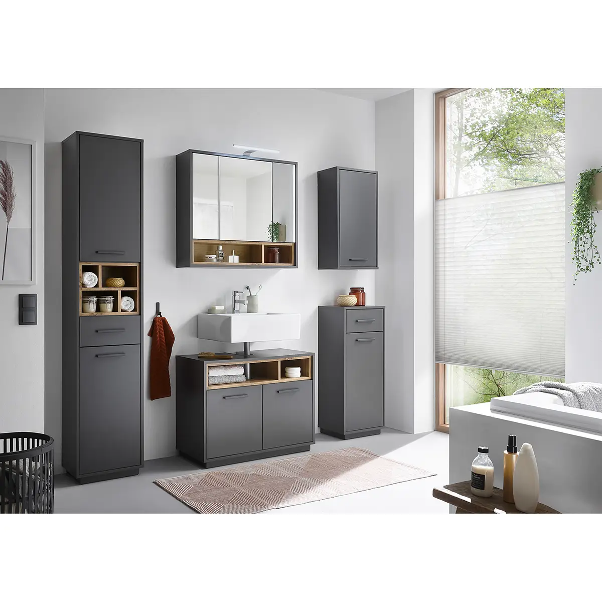 Hochschrank | Grau