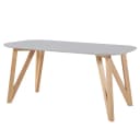 Esstisch Champlost 200cm Grau/Hellgrau/Eiche | Grau