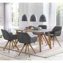Essgruppe Golcar I 5-teilig | Grau