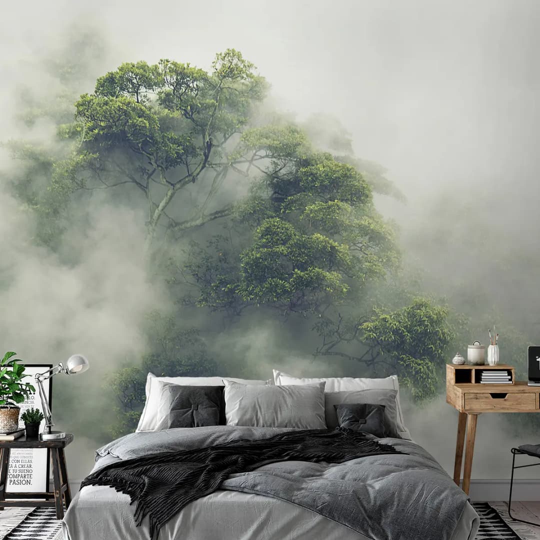 Fototapete Foggy Amazon | Grün