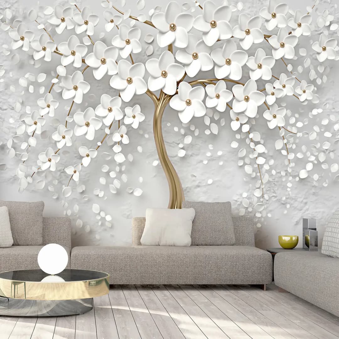 Fototapete Magic Magnolia | Grau