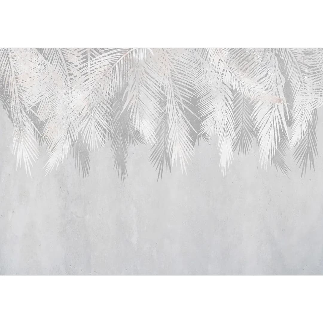 Fototapete Pale Palms | Grau