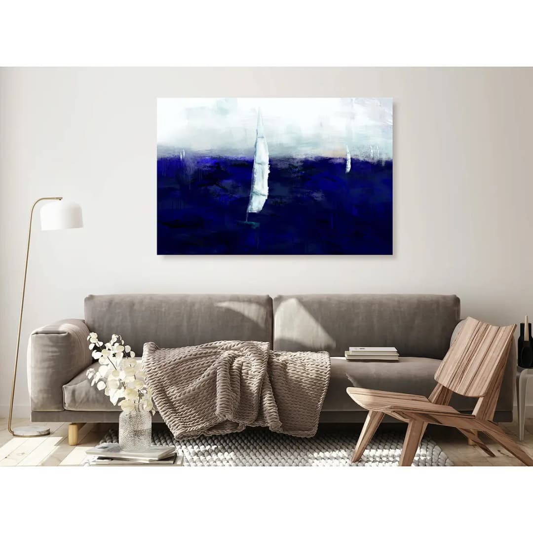 Artgeist Wandbild Maritime Memory Leinen Blau 60 x 40cm | Blau