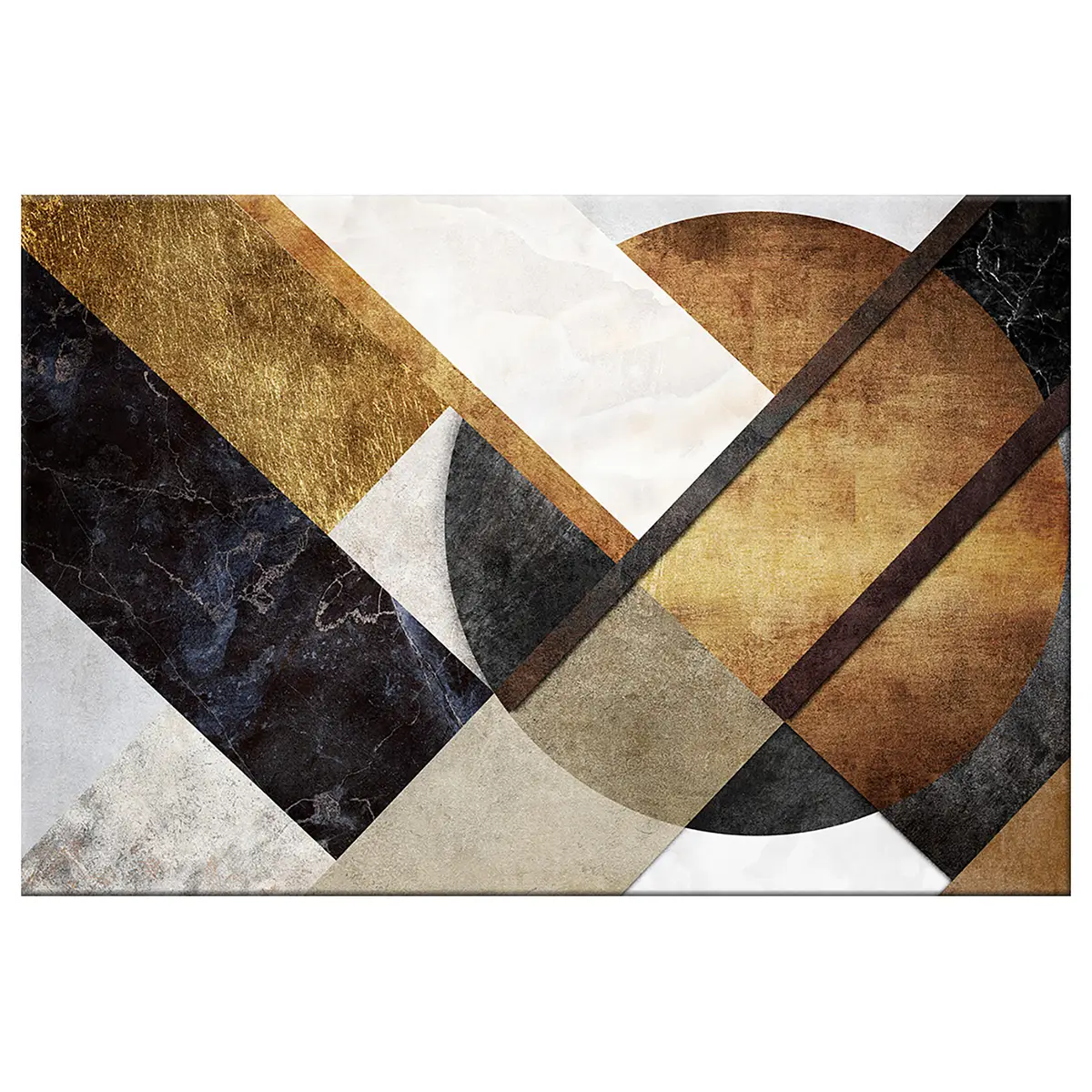 Wandbild New Road Leinen Multicolor | Mehrfarbig