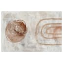 Wandbild Pastel Sun Leinen Grau 90 x 60cm | Grau