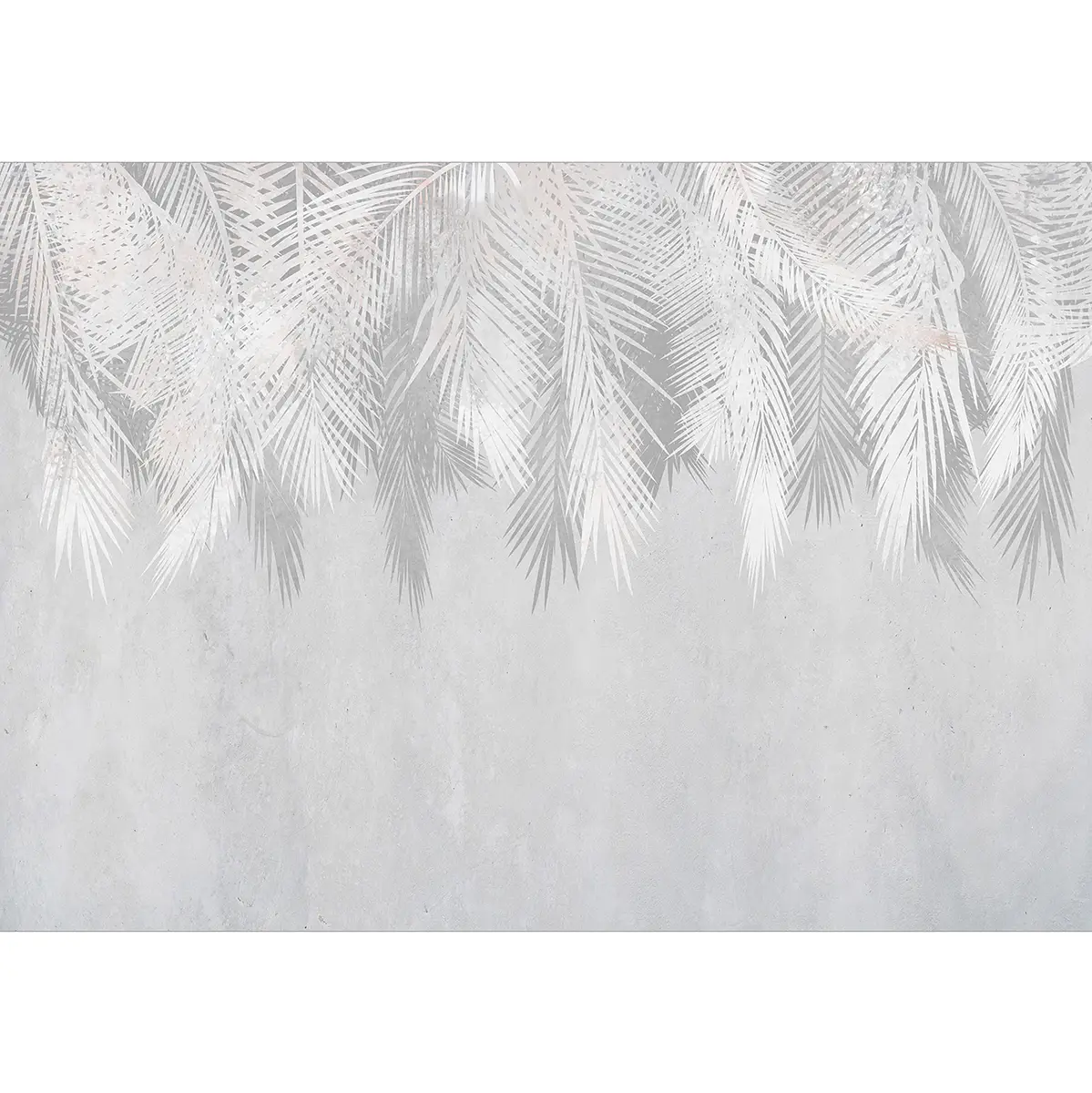Fototapete Pale Palms | Grau